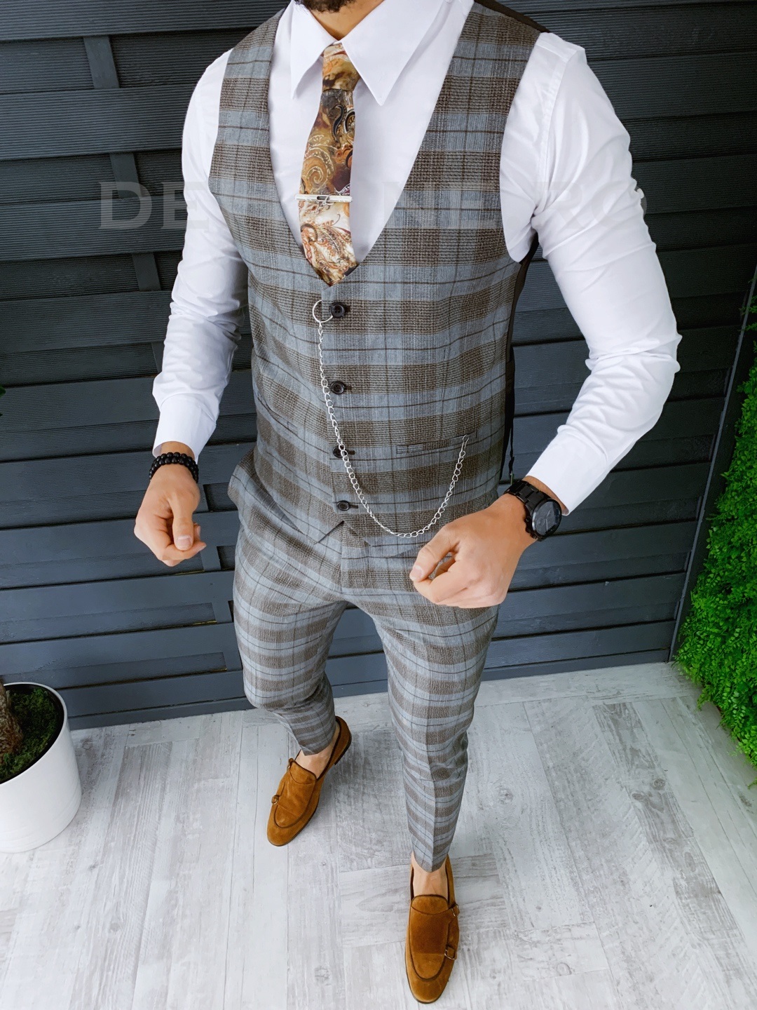 Compleu barbati Vesta + Pantaloni ZR A8720 O2-4.2
