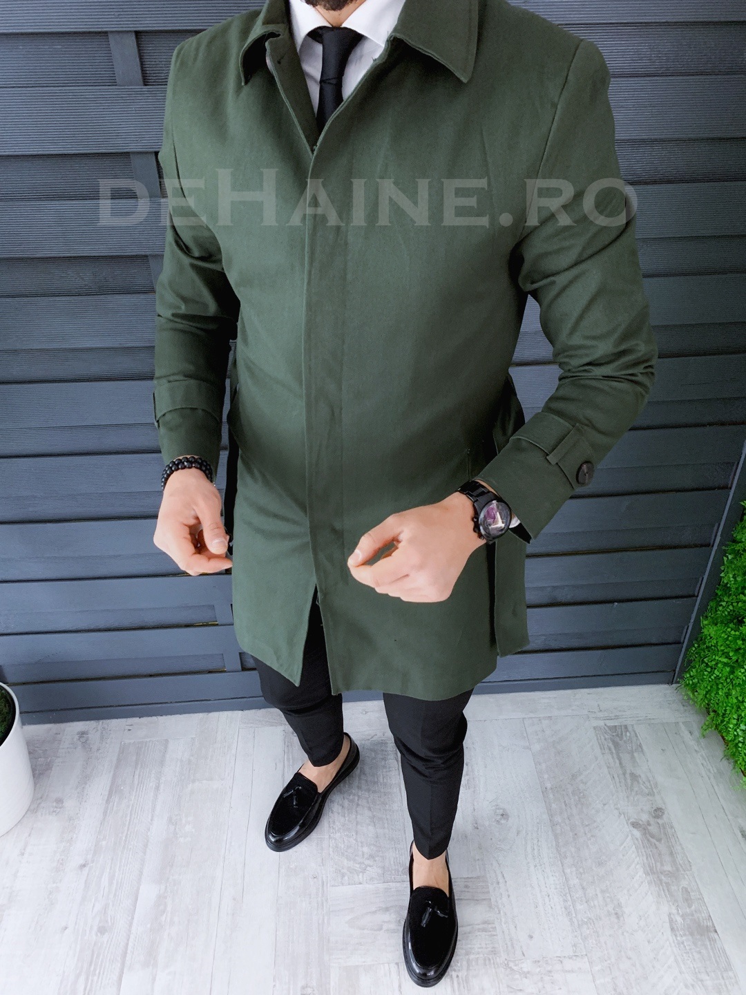 Palton barbati de primavara slim fit a8699