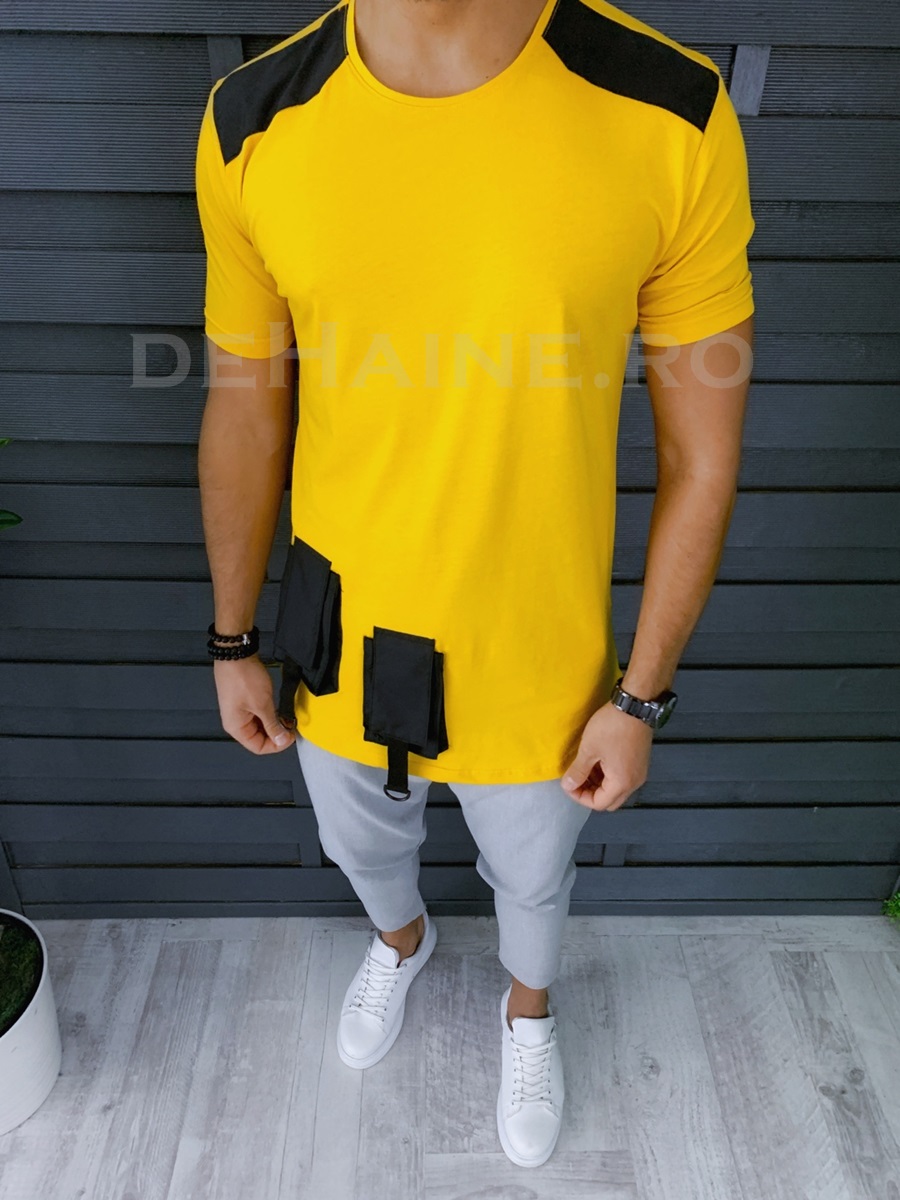 Tricou barbati slim fit asimetric zr a8493 p10-2
