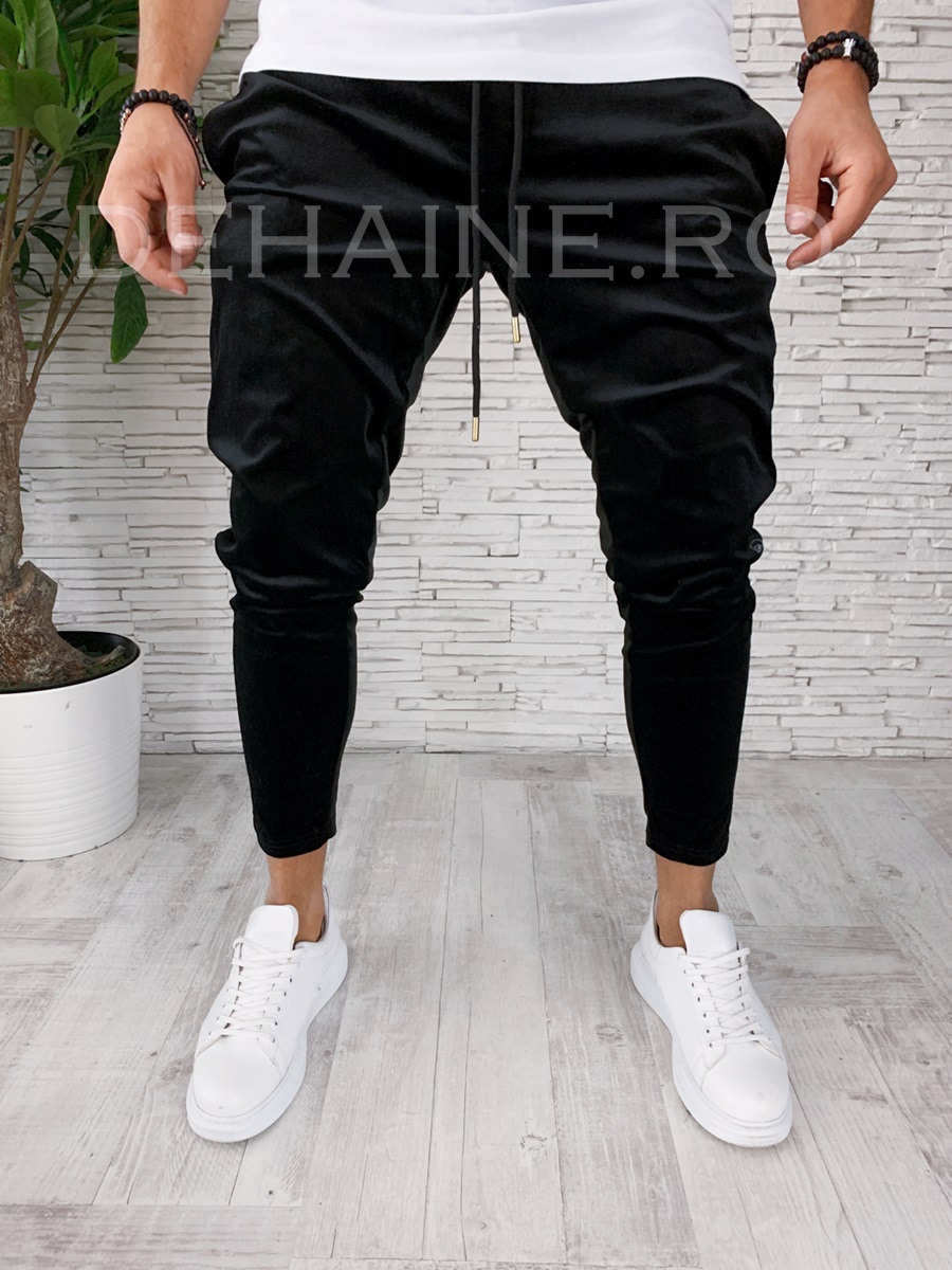 Pantaloni de trening conici din catifea A8415 J3-2