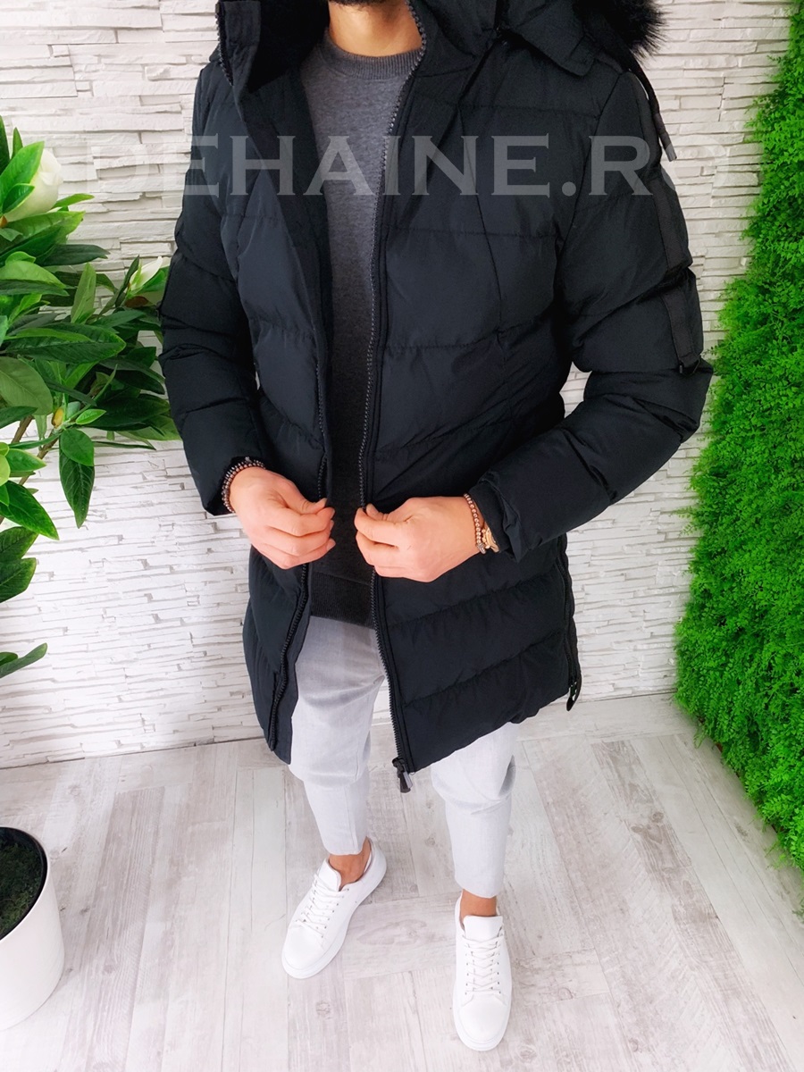 Geaca barbati groasa de iarna neagra zr a8223 49-3.4