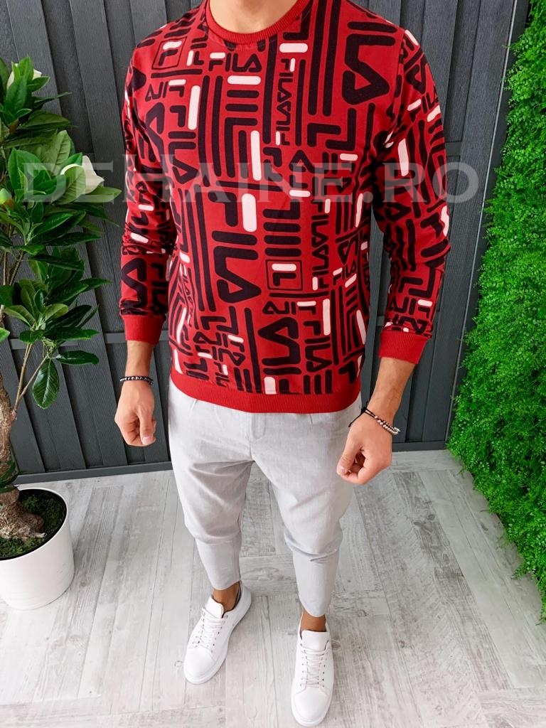 Bluza barbati slim fit grena ZR A8040