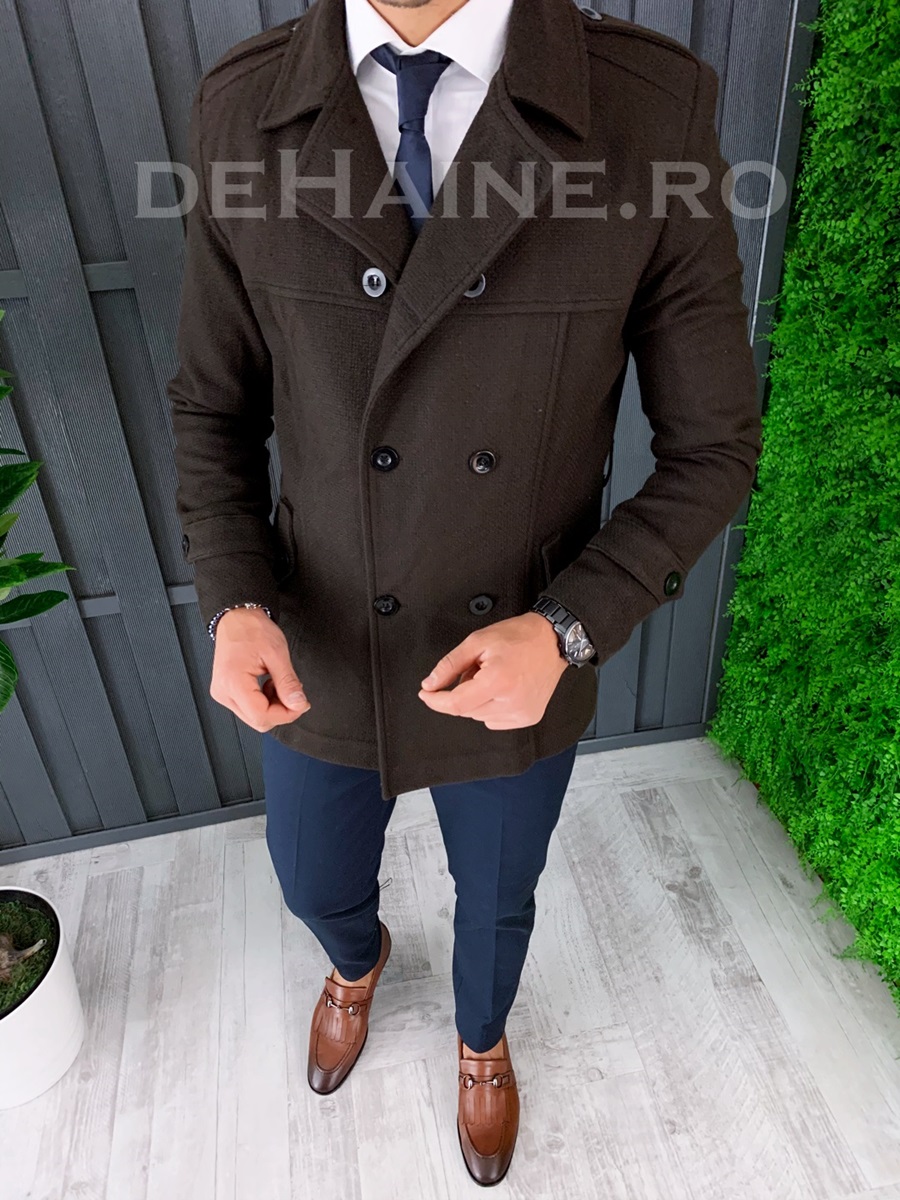 Palton barbati primavara slim fit a7030 s21