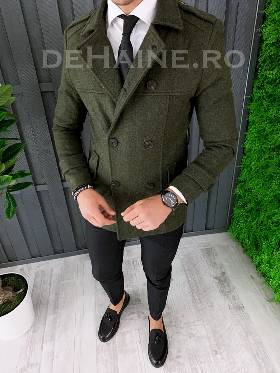 Palton barbati primavara slim fit a7033 s22