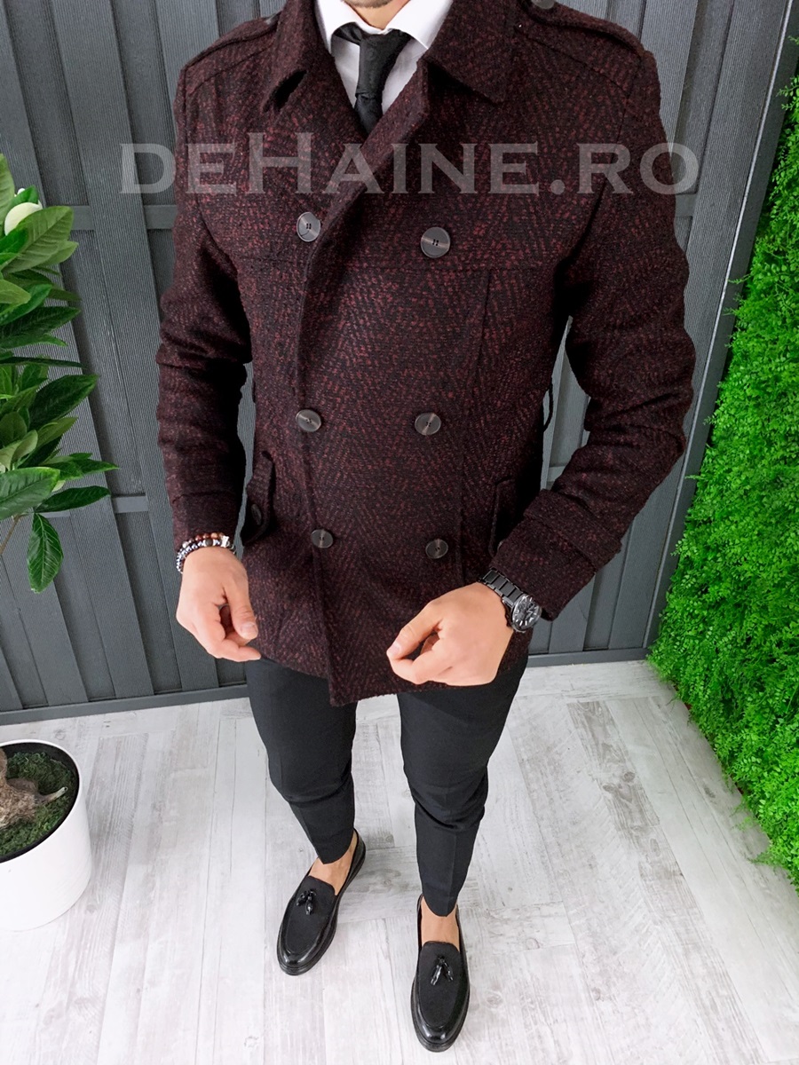 Palton barbati primavara slim fit a7040 s21