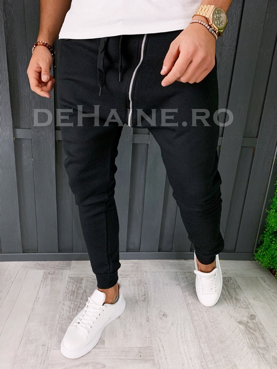 Pantaloni de trening conici vatuiti A6979 I3-4