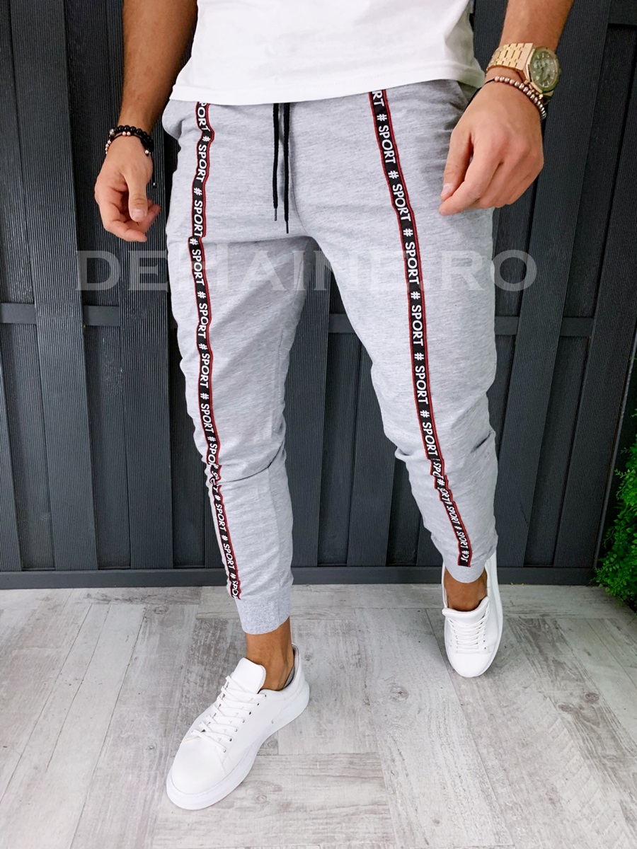 Pantaloni de trening conici A6942 O3-4