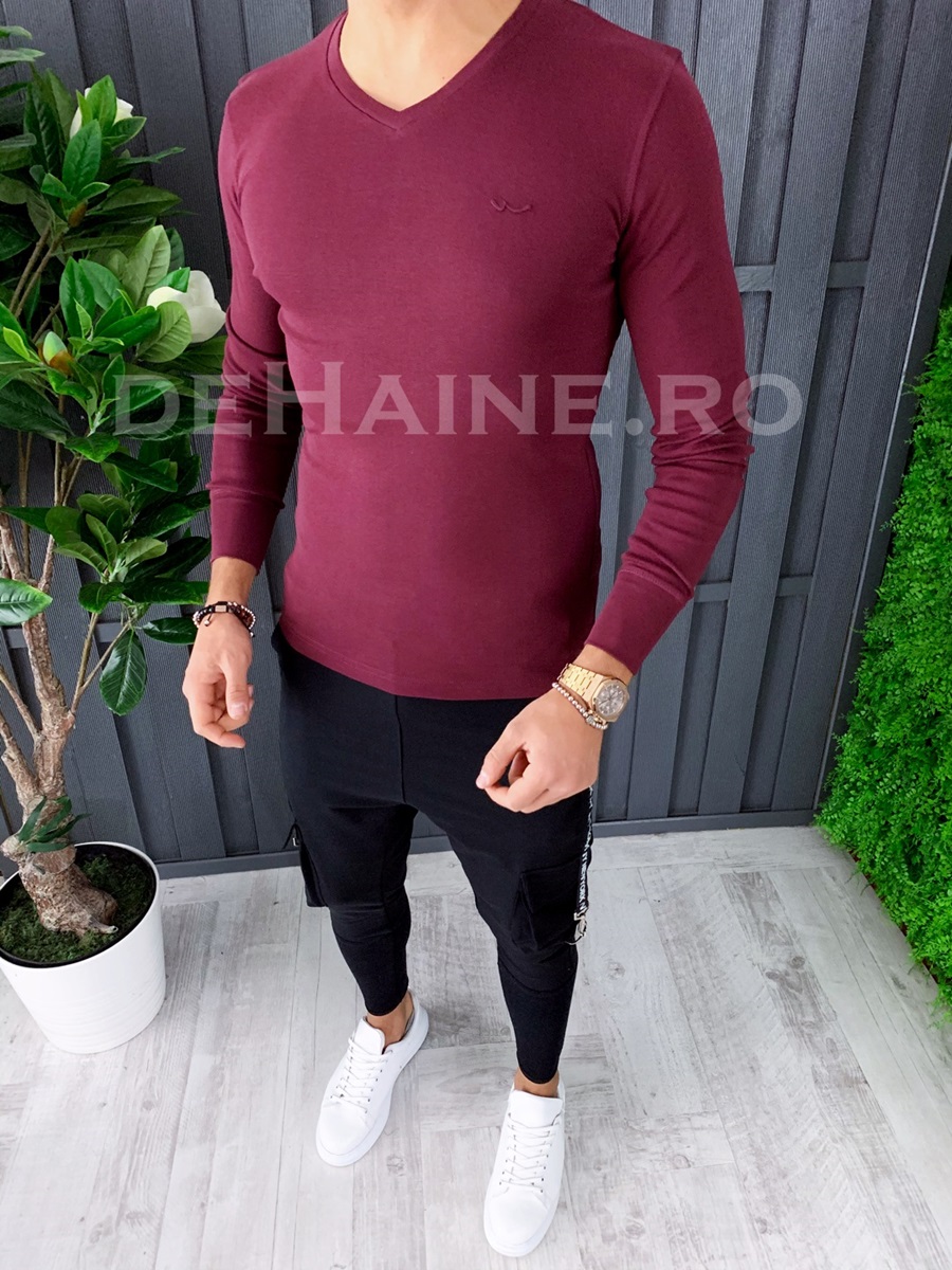 Bluza barbati slim fit grena ZR A6845 P1-4 *