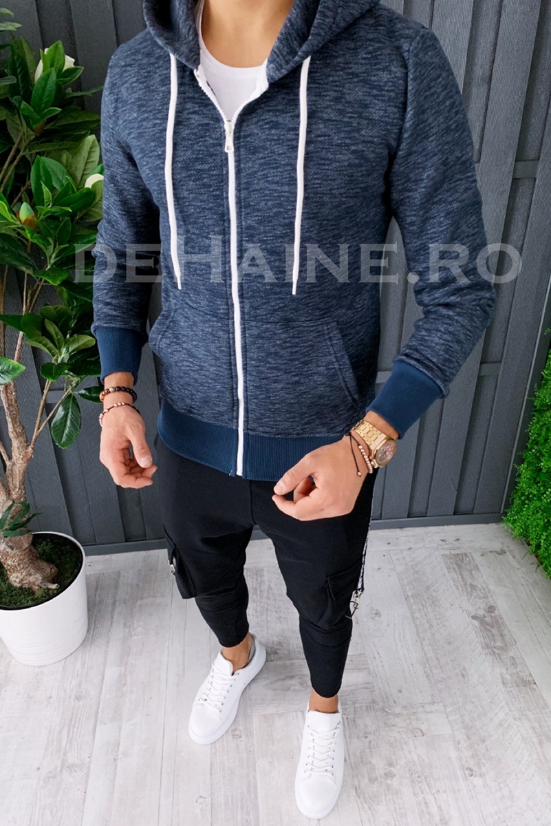 Hanorac barbati slim fit bleumarin zr a6842 i6-5