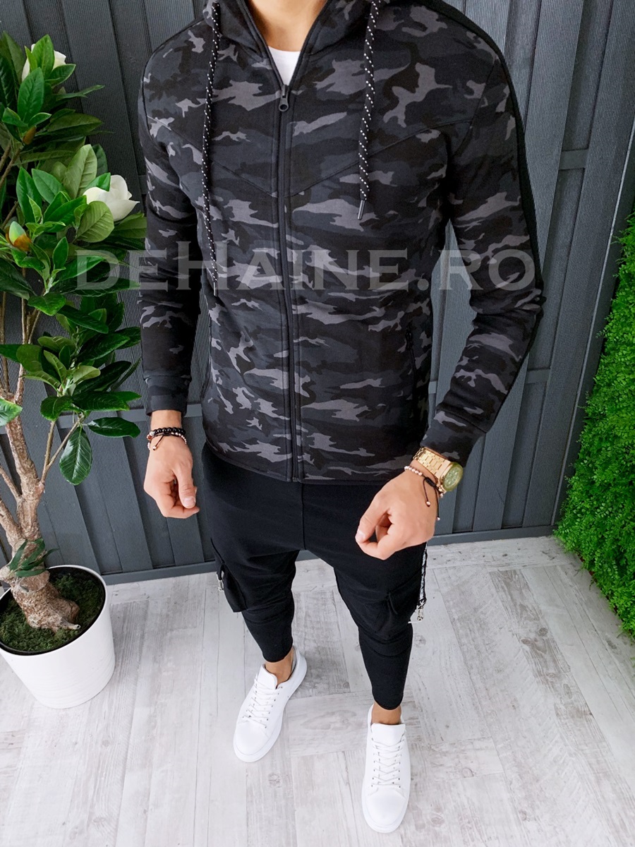 Hanorac barbati slim fit army zr a6844 11-4