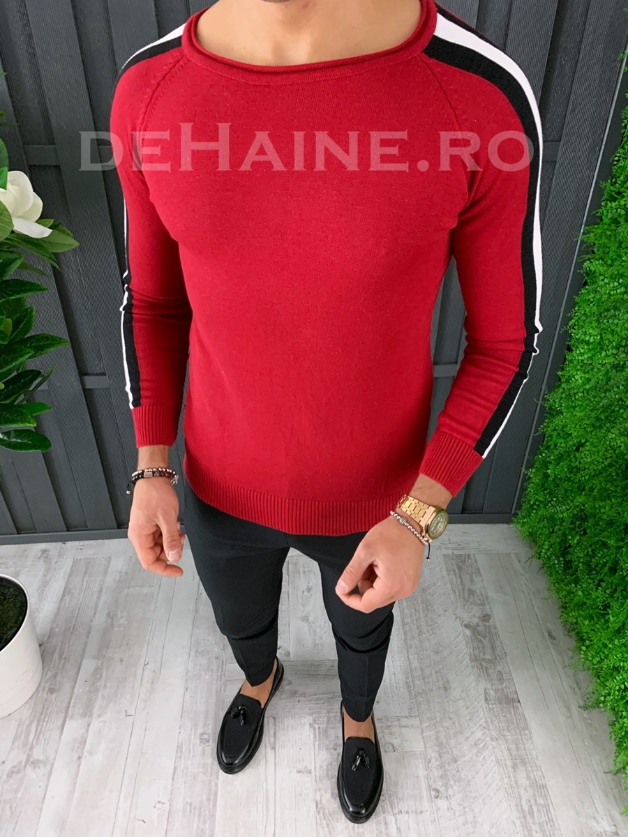 Bluza barbati slim fit rosie zr a3646 n7-2