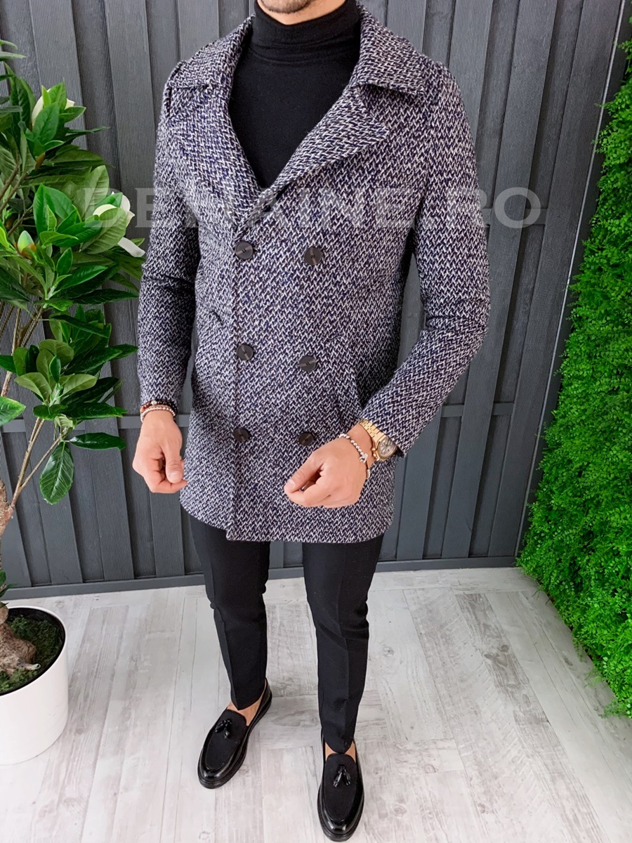 Palton barbati toamna slim fit a6651