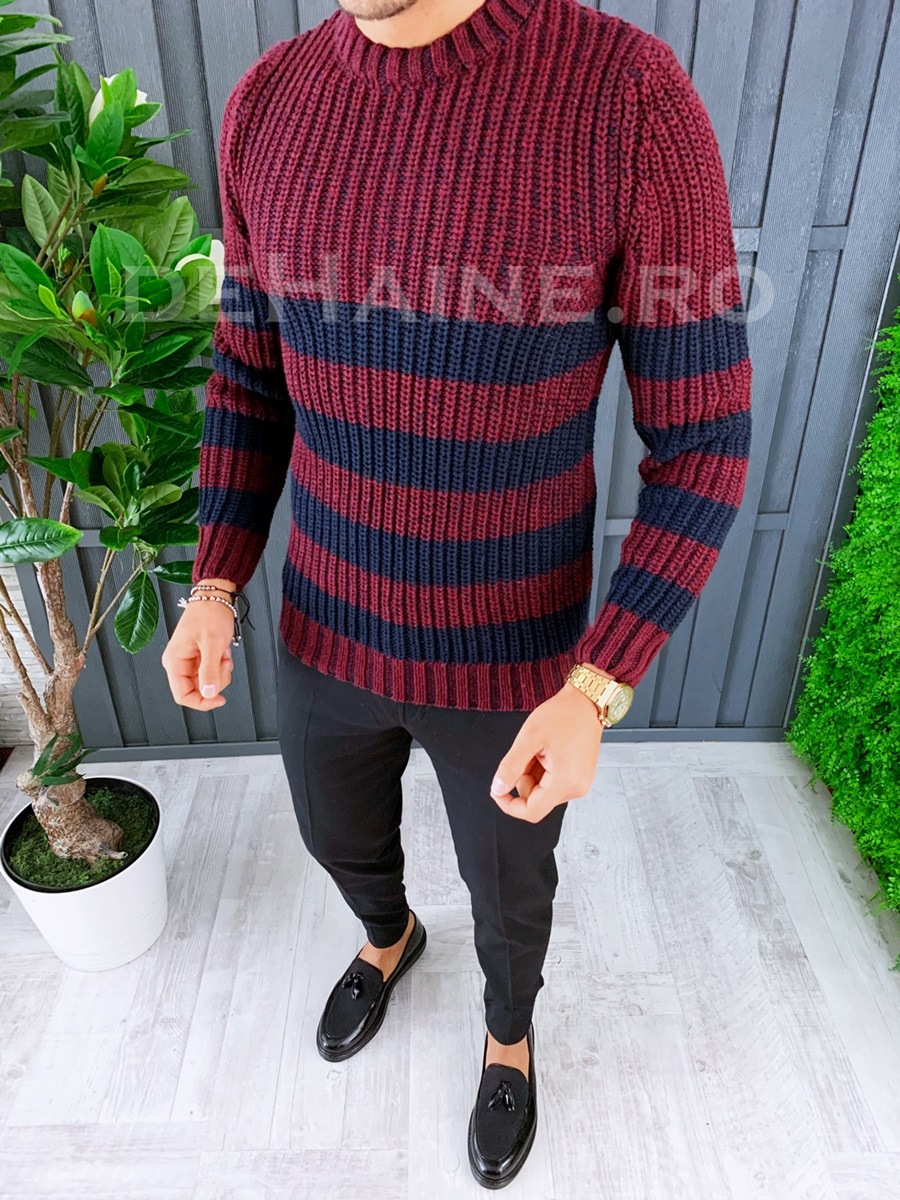 Pulover barbati gros slim fit zr a6553 94-3