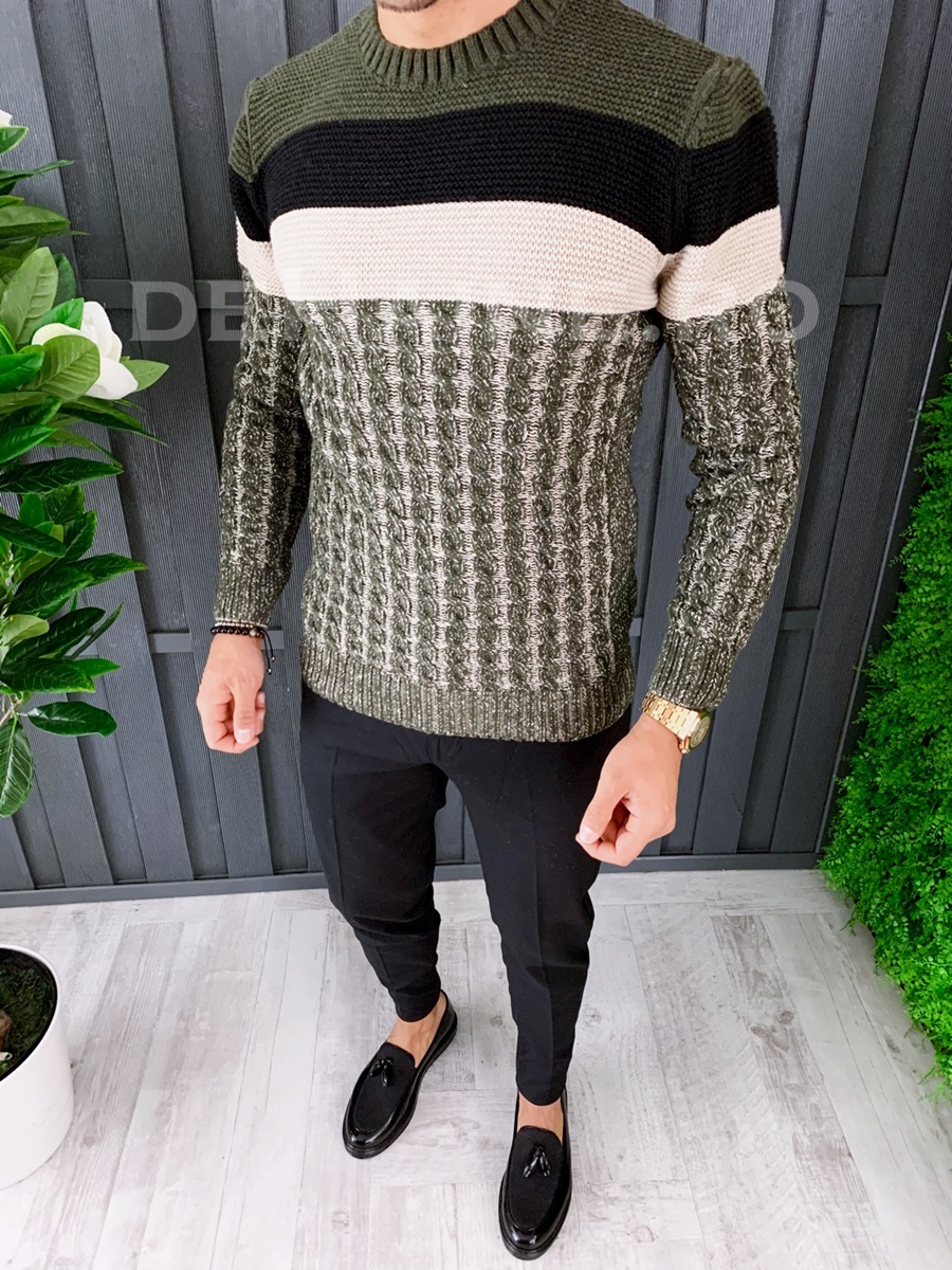 Pulover barbati gros slim fit zr a6565 95-2