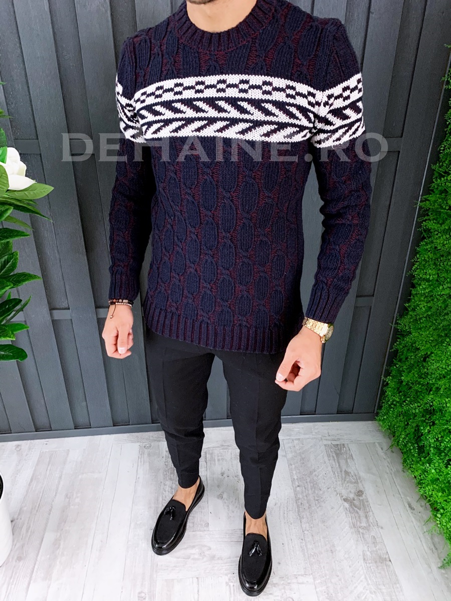 Pulover barbati gros slim fit zr a6586 107-5