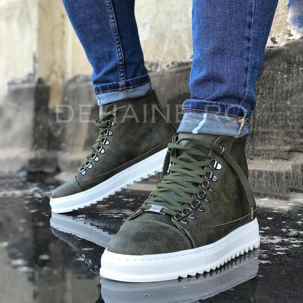 Ghete barbati casual kaki zr a6297
