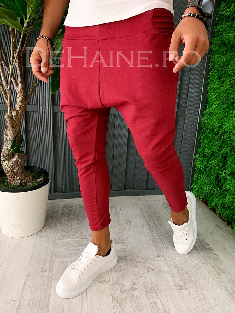 Pantaloni de trening conici grena A5942 j1-1