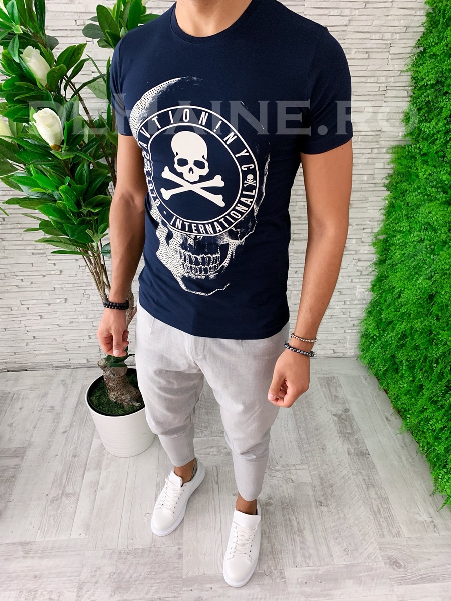 Tricou barbati slim fit zr a5817 x13-5