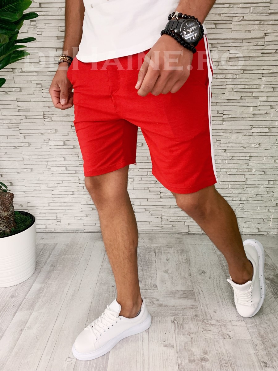 Pantaloni scurti de trening rosii ZR A5397 J4-1