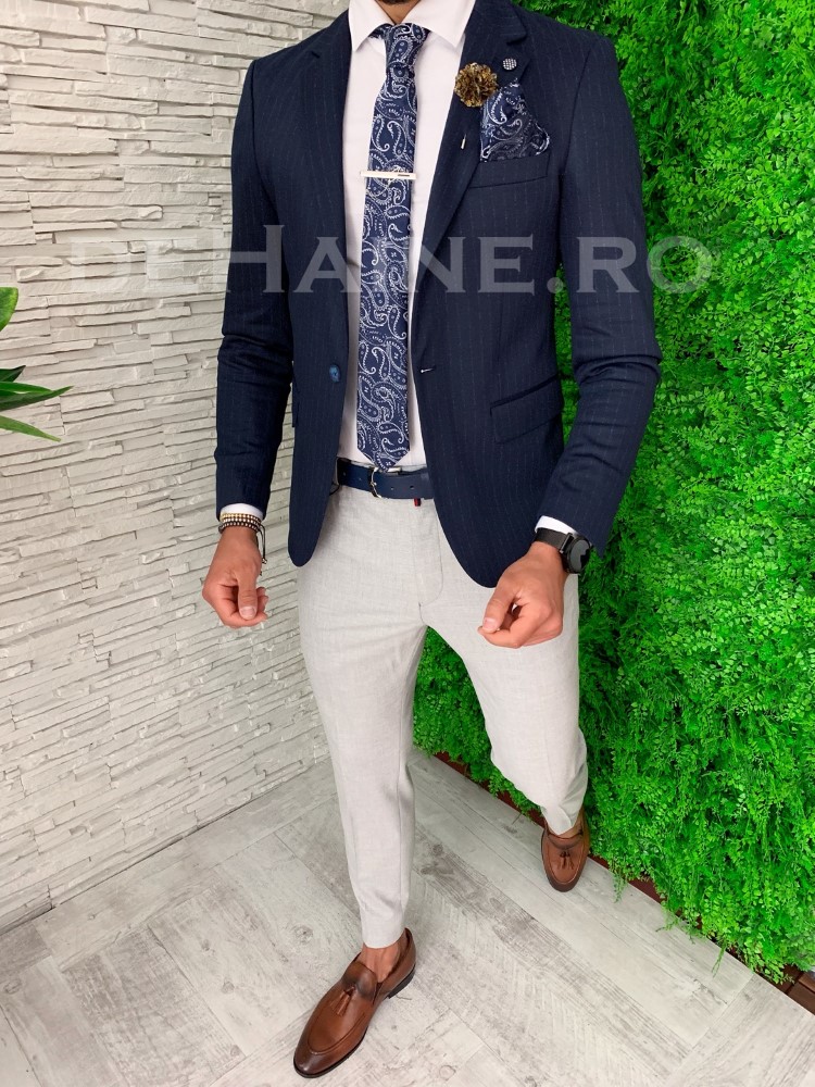 Sacou barbati slim fit zr a5006 s7