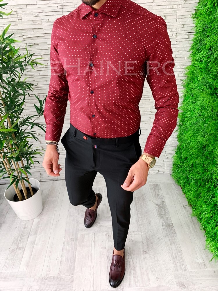 Camasa barbati eleganta cu imprimeu zr a5092
