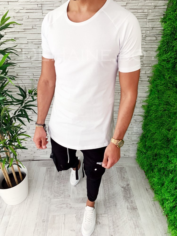Tricou barbati slim fit asimetric zr a5057 p4-5