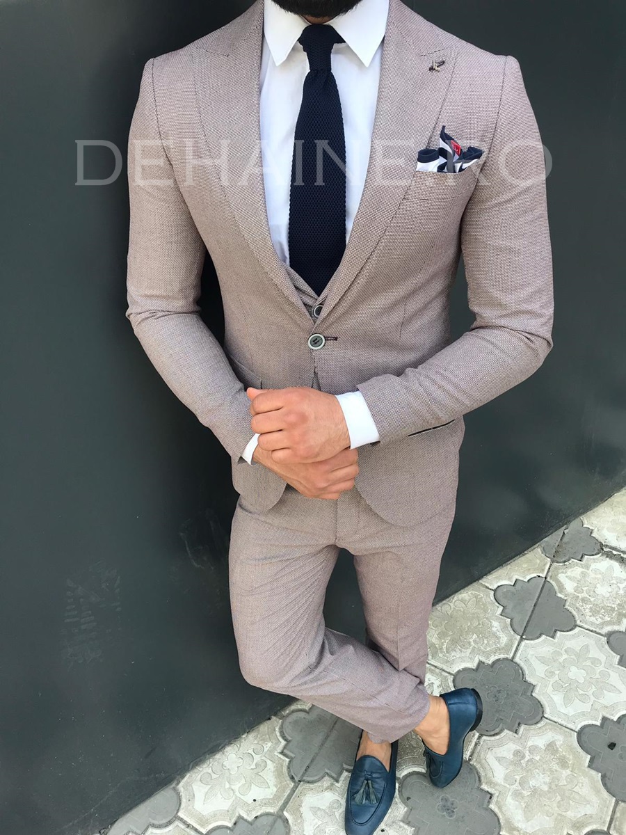 Costum barbati slim fit + Vesta ZR A4763 S24