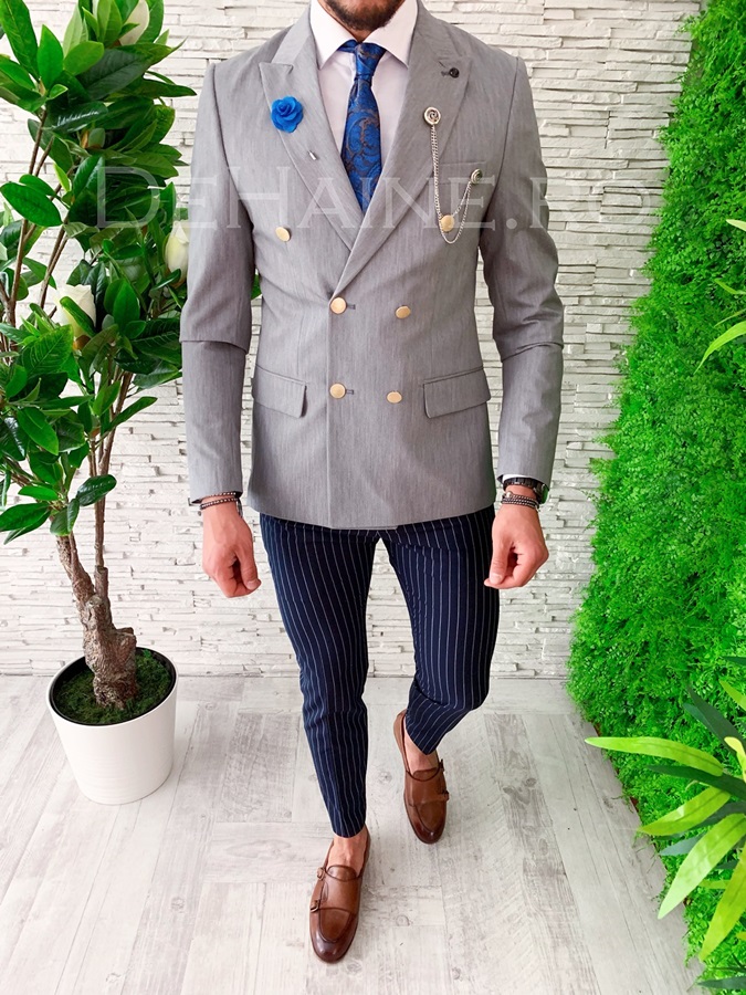 Sacou barbati slim fit premium zr a4602 s2