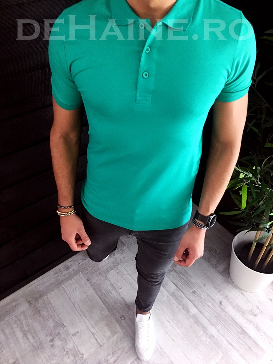 Tricou barbati polo vernil slim fit ZR A3831 P12-5