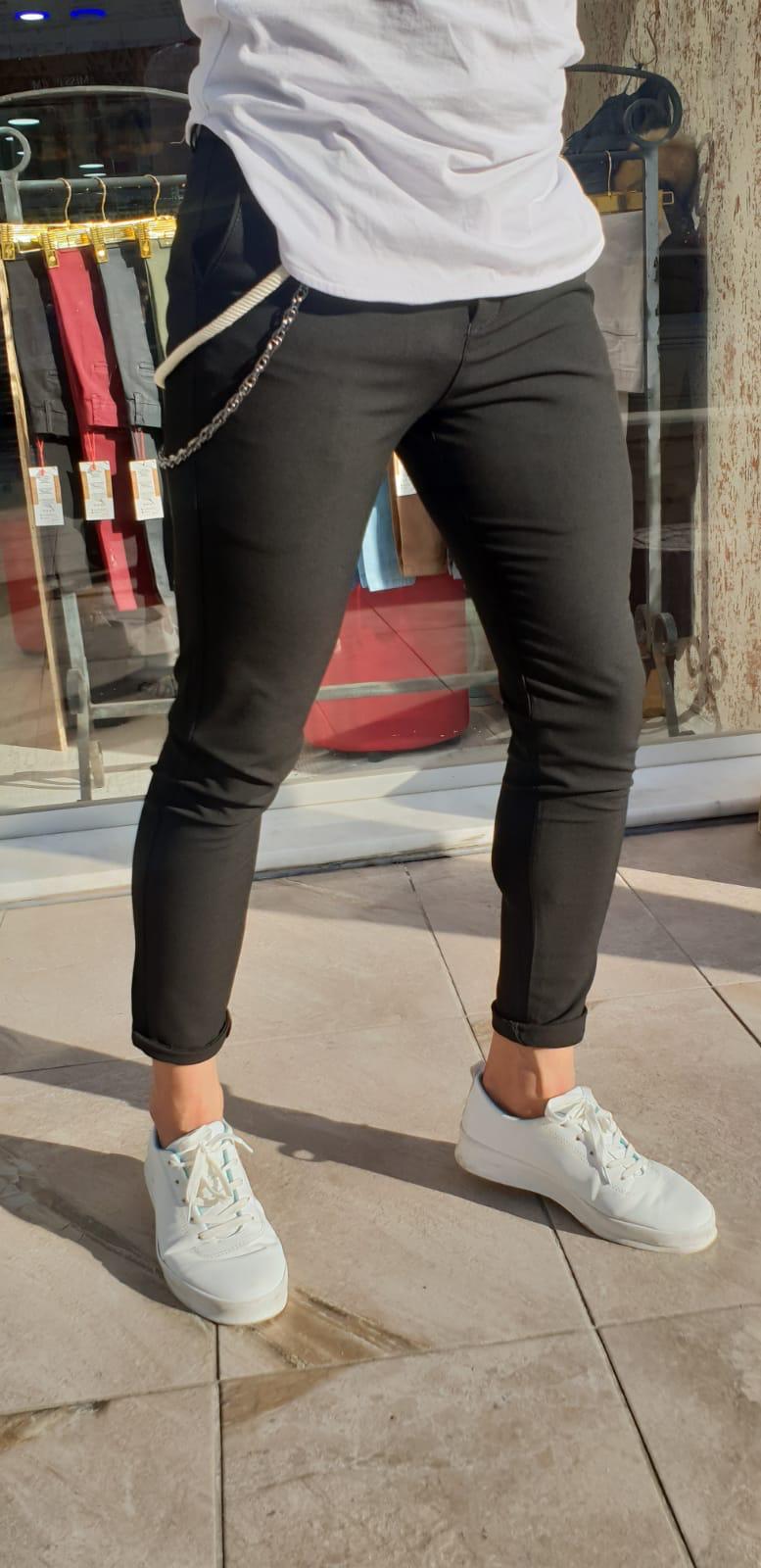Pantaloni barbati negri smart casual zr a3684 b6-4