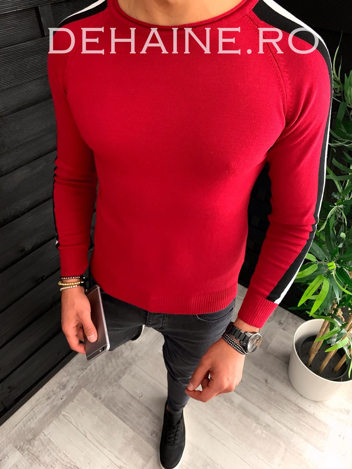 Bluza barbati slim fit rosie zr 3646 n7-2