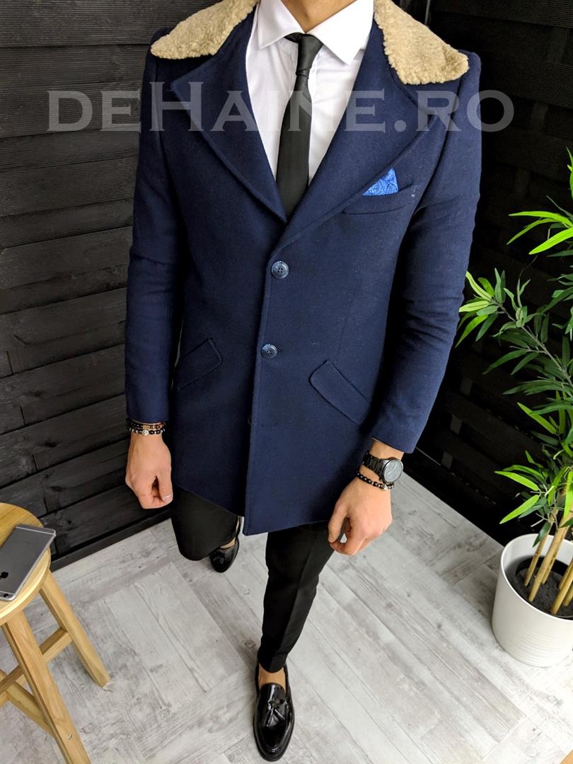 Palton barbati bleumarin a3322 t4