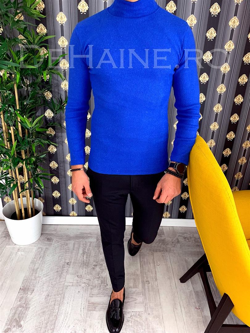Helanca barbati albastra slim fit zr a2978