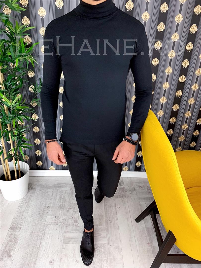 Helanca barbati neagra slim fit zr a2979