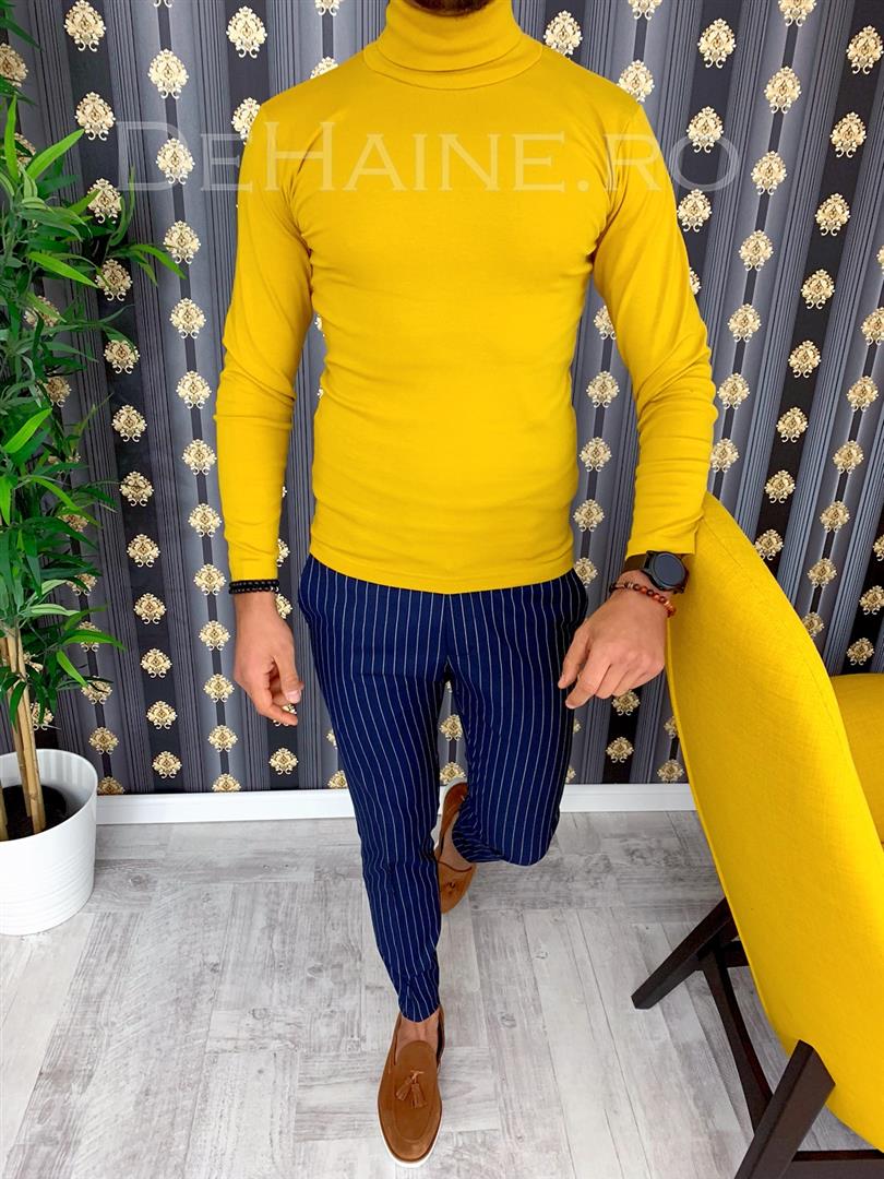 Helanca barbati mustar slim fit zr a2877