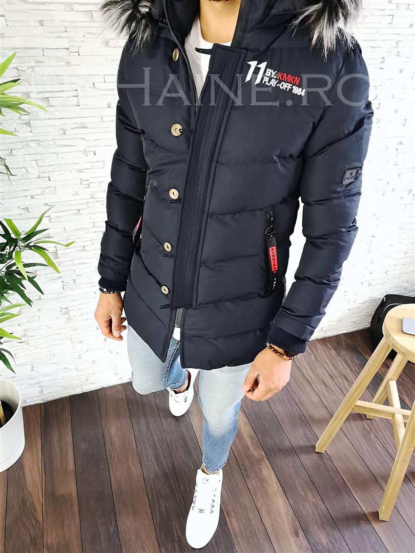 Geaca barbati groasa de iarna bleumarin zr a2700 45-1