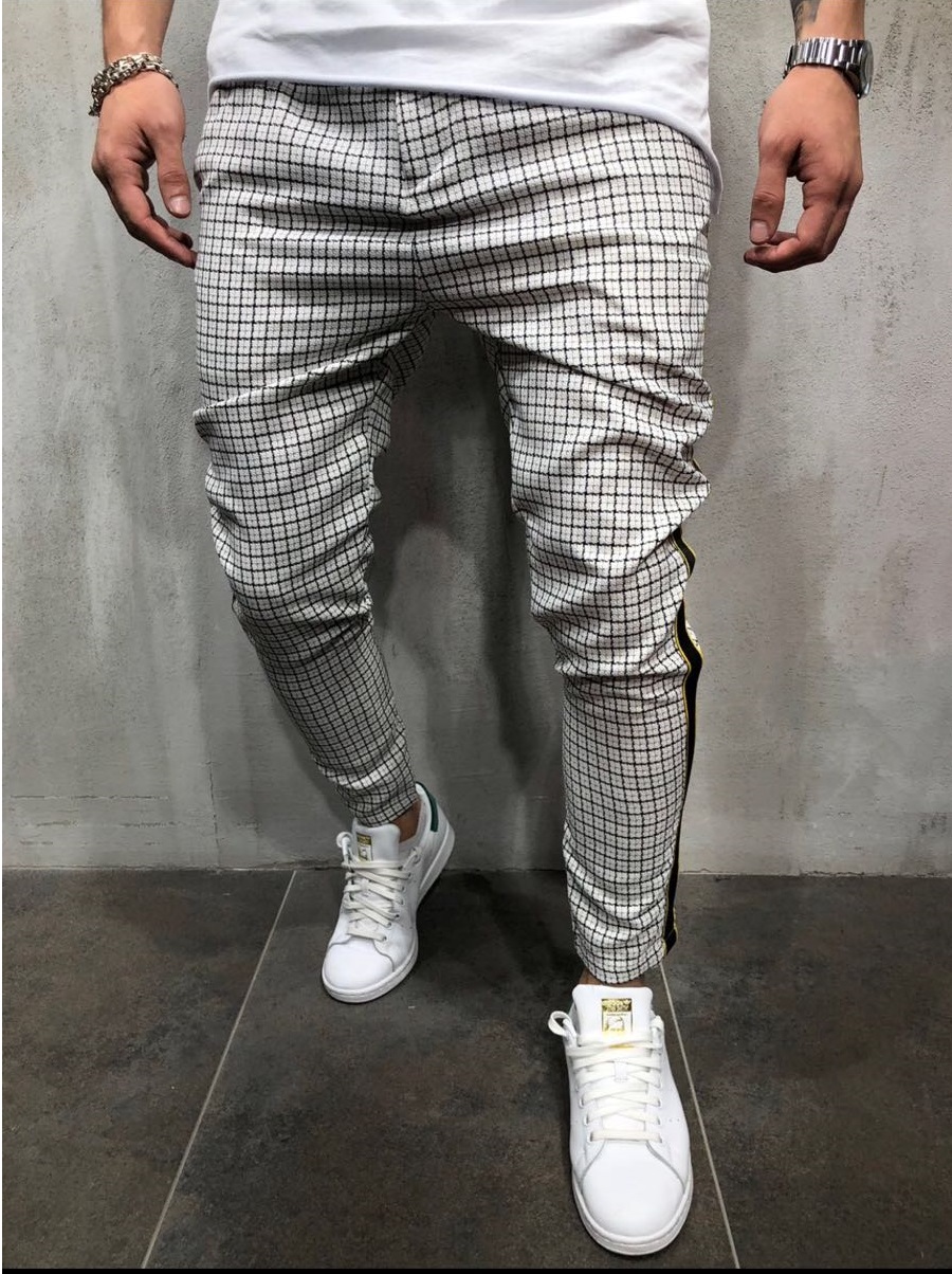 Pantaloni barbati smart casual in carouri ZR A2219 B3-3