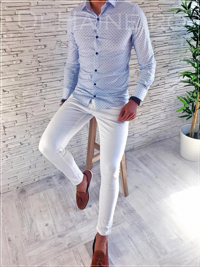 Camasa barbati eleganta cu imprimeu zr a1809 o2-1
