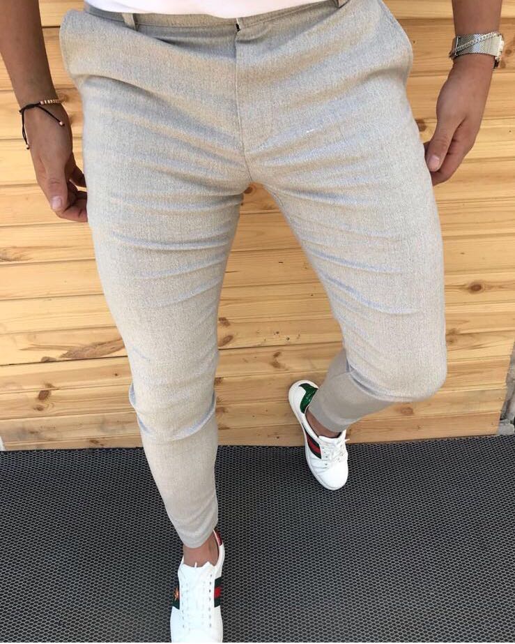 Pantaloni barbati eleganti gri ZR A1523 B14-3.4