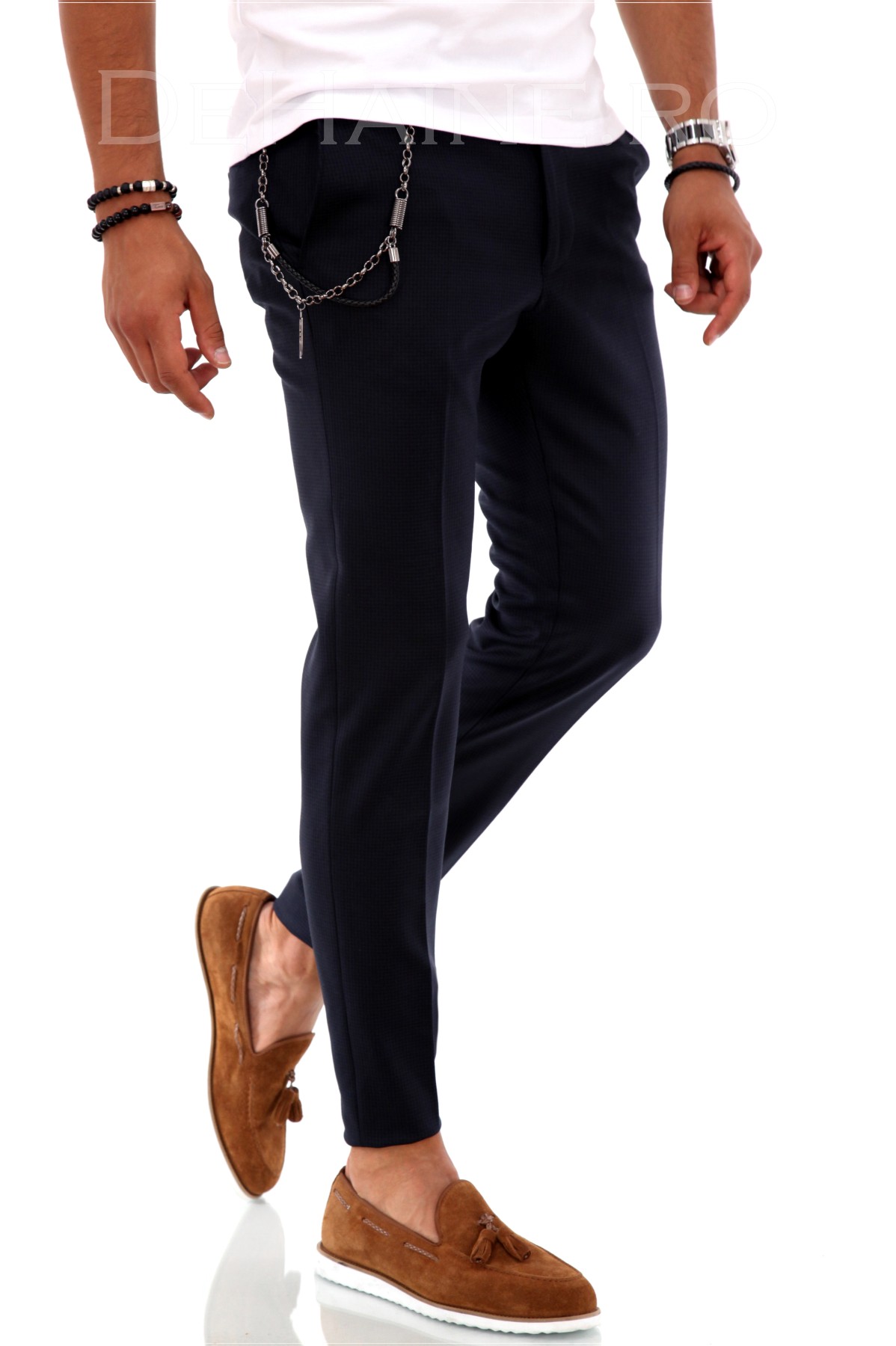 Pantaloni barbati smart casual bleumarin ZR A1857 A-5
