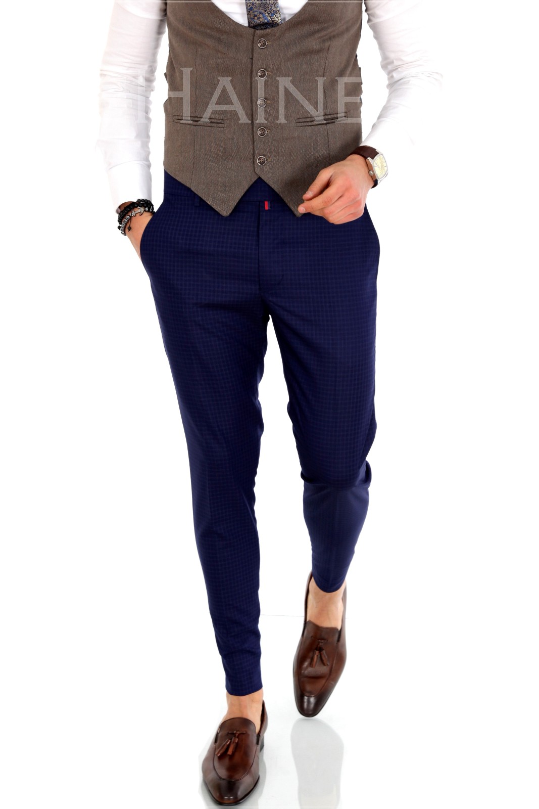 Pantaloni barbati eleganti zr 9885 o2-2